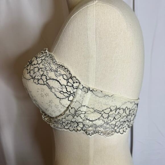 Victoria's Secret Dream Angels Strapless Multi-Way Bra 36DD Lace Straps Not Incl - Picture 3 of 10